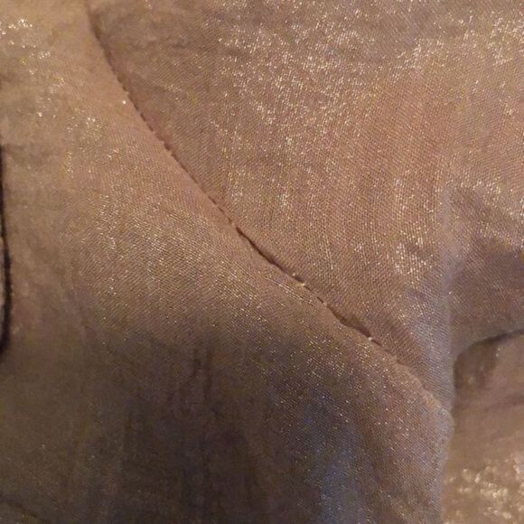 Calvin Klein Iridescent Gold Sheer Blouse - Picture 10 of 10
